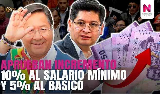 NOTICIA: Incremento salarial en Bolivia del 10% y 5% Incremento salarial en Bolivia del 10% y 5%